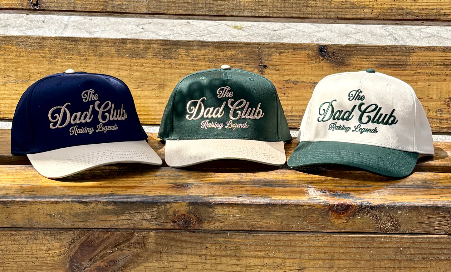 Gorras "The Dad Club — Raising Legends"